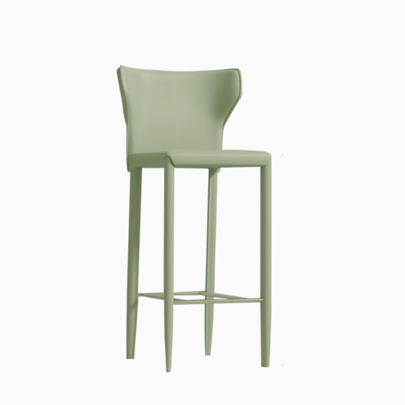 Contemporary Faux Leather 39-inch Bar Stools with Metal Base Clearhalo 'Bar Furniture' 'Bar Stools' 'bar_stools' 'furn' 'furn_bar_stools' 'Furniture' 'Kitchen & Dining Furniture' 1200x1200_e0677714-0958-492a-92a9-9a98c4fcec1b