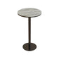 Industrial Round Bar Table Set 1/2/3 Pieces Stone Counter Table with Solid Back Stools Clearhalo 'Bar Furniture' 'furn' 'furn_home_bar_bar_sets' 'Furniture' 'Home Bars & Bar Sets' 'home_bar_bar_sets' 'Kitchen & Dining Furniture' 1200x1200_e068c002-b78e-455a-ad2a-593fbc4d1f1e