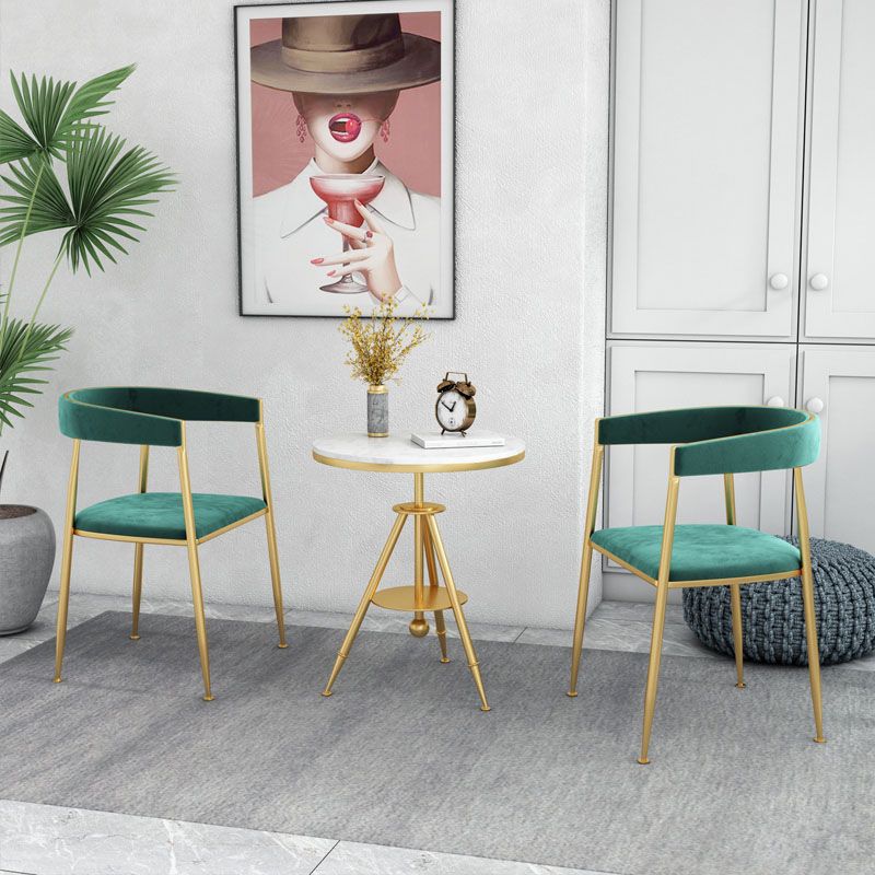 Nordic Design Open Back Side Chair Luxury Dining Fabric Side Chair Clearhalo 'Dining Chairs' 'Dining Tables & Seating' 'dining_chair' 'furn' 'furn_dining_chair' 'Furniture' 'furniture_dining_chair' 'Kitchen & Dining Furniture' 1200x1200_e0692752-603f-4157-9584-dda123058757