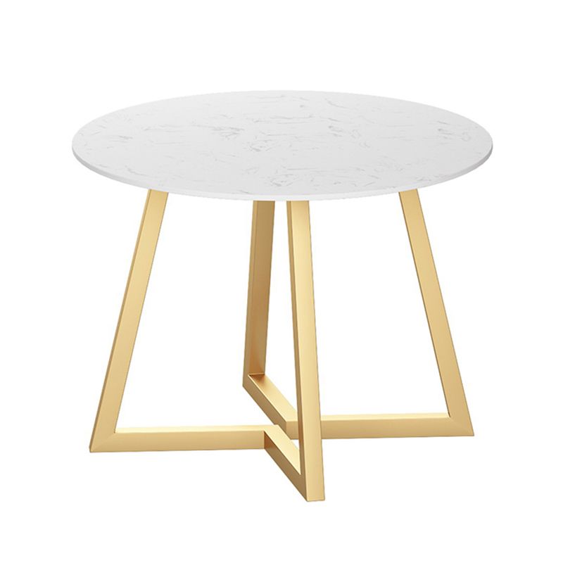 Glam Round Dinette Set 1/4/5 Pieces Marble Dining Table Sets Clearhalo 'Dining Room Sets' 'Dining Tables & Seating' 'dining_room_set' 'furn' 'furn_dining_room_set' 'Furniture' 'Kitchen & Dining Furniture' 1200x1200_e069a4c8-a311-42b6-a76b-7fa6781c7f87