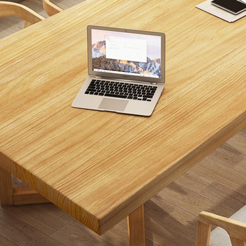 Contemporary Style Wood Office Desk Rectangular Shape Task Desk with Legs Clearhalo 'furn' 'furn_office_desk' 'Furniture' 'Office Desks' 'Office Furniture' 'office_desk' 1200x1200_e06a8468-a270-47a2-9369-f11b42c07ab9