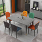 Rectangle Traditional Luxury Dining Table Sintered Stone Table with 4 Black Legs Clearhalo ' dining_table' 'Dining Tables & Seating' 'Dining Tables' 'furn' 'furn_dining_table' 'Furniture' 'furniture_dining_table' 'Kitchen & Dining Furniture' 'kitchen&dining_furn' 'kitchen' 'kitchen_dining_table' 1200x1200_e06ccc48-0eef-46ca-bd09-4ff80aeb67b7