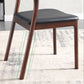 Modern Kitchen Leather Square Dining Chair Open Back Dining Side Chair Clearhalo ' kitchen&dining_furn' 'Dining Chairs' 'Dining Tables & Seating' 'dining_chair' 'Furniture' 'furniture_dining_chair' 'Kitchen & Dining Furniture' 'kitchen' 1200x1200_e06ccfe8-2650-4ea6-b00f-ed6712524d92