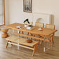 Modern Style Rectangle Dining Table Wood Table with Plastic Legs for Home Clearhalo 'Dining Tables & Seating' 'Dining Tables' 'dining_table' 'furn' 'furn_dining_table' 'Furniture' 'Kitchen & Dining Furniture' 1200x1200_e06fefc0-6442-4e59-a28f-ec5aa54157e5