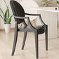 Nordic Style Plastic Dining Armchair Open Back Dining Side Chair for Home Use Clearhalo ' kitchen&dining_furn' 'Dining Chairs' 'Dining Tables & Seating' 'dining_chair' 'furn' 'furn_dining_chair' 'Furniture' 'furniture_dining_chair' 'Kitchen & Dining Furniture' 'kitchen' 1200x1200_e072ebe9-d3f4-49a9-bb96-c26c42f89079