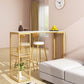 Marble Bar Stool Table with Rectangle Table Top Double Pedestal Table, Only Table Clearhalo 'Bar Furniture' 'Bar Tables' 'bar_tables' 'furn' 'furn_bar_tables' 'Furniture' 'furniture_bar_tables' 'Kitchen & Dining Furniture' 1200x1200_e074a54f-e932-4e92-a6c9-b3caa383a4d9