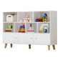 Wooden Shelf Bookcase Closed Back Bookshelf with Doors for Office Clearhalo 'Bookcases' 'furn' 'furn_bookcases' 'Furniture' 'furniture_bookcases' 'Office Furniture' 1200x1200_e076b966-8023-4a40-a69d-6ba8e3fcb1ea