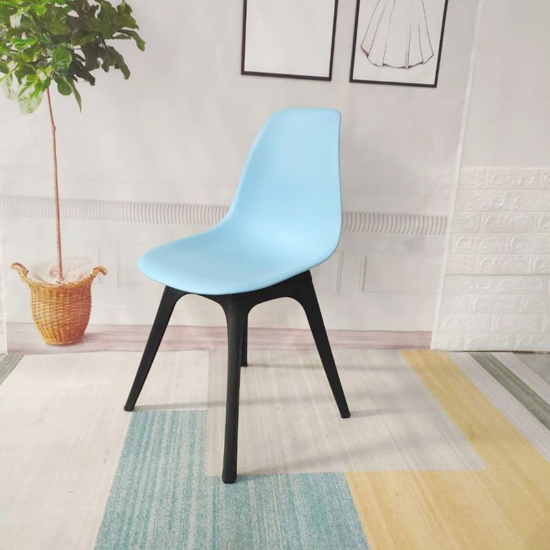 Contemporary Plastic Side Chair Kitchen Solid Back Dining Room Chair Set Clearhalo ' kitchen&dining_furn' 'Dining Chairs' 'Dining Tables & Seating' 'dining_chair' 'Furniture' 'furniture_dining_chair' 'Kitchen & Dining Furniture' 'kitchen' 1200x1200_e077a80e-ea69-44de-b6ae-caf50eba6346