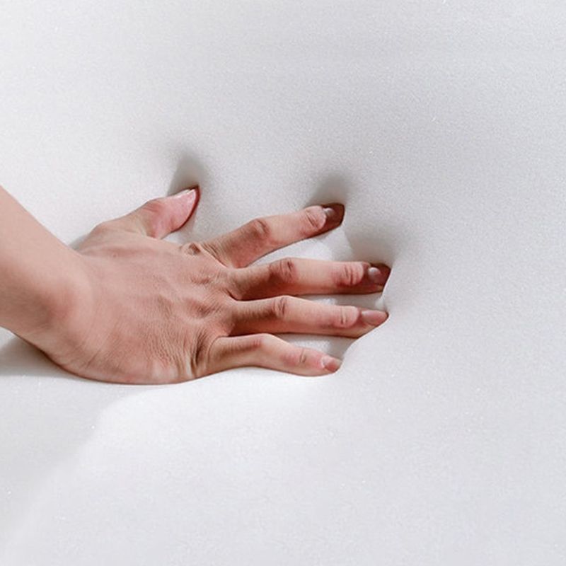 Canapé contemporain sans bras en velours blanc avec dos touflé pour le salon