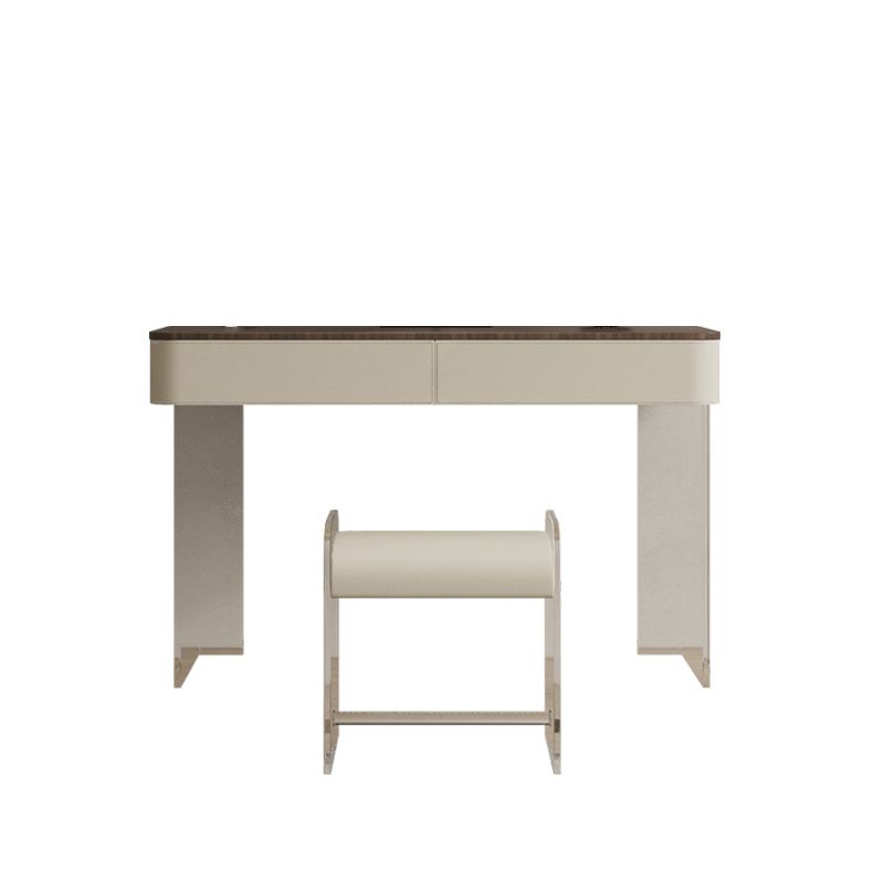 17.72 "brede make-up ijdelheid in witte make-up ijdelheid bureautafel met laden