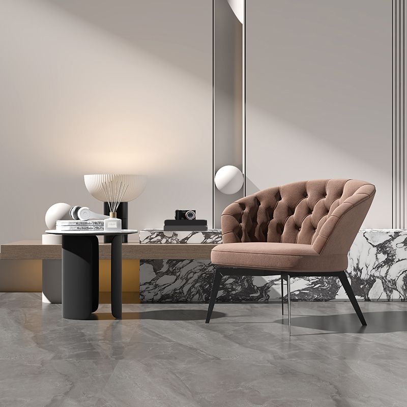 Industrial Brown Armless Chair Tufted Back Basic Four Legs Side Chair Clearhalo 'Accent Chairs' 'accent_chairs' 'Chairs & Seating' 'furn' 'furn_accent_chairs' 'Furniture' 'Living Room Furniture' 1200x1200_e07ad521-e65b-40f9-b892-591bf5b1f541