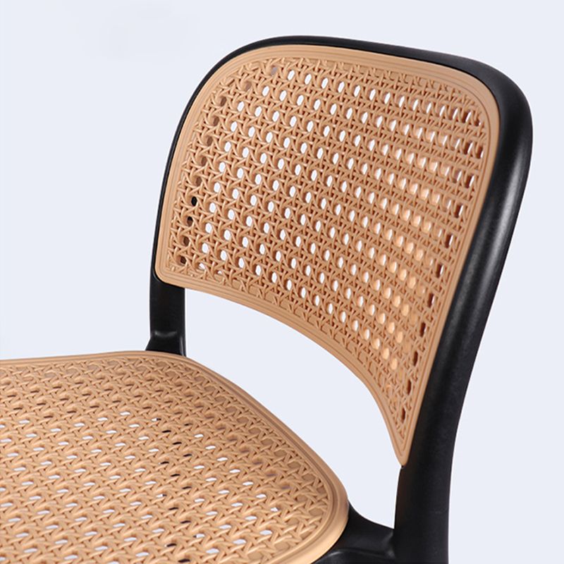 Scandinavian Stackable Bar Stool Plastic Armless Bar Stool for Living Room Clearhalo 'Bar Furniture' 'Bar Stools' 'bar_stools' 'furn' 'furn_bar_stools' 'Furniture' 'Kitchen & Dining Furniture' 1200x1200_e07b4cda-66e4-4eb9-bd77-c73fca836200