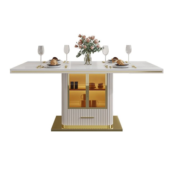 Traditional Luxury Dining Table White Rectangle Sintered Stone Table Clearhalo ' dining_table' 'Dining Tables & Seating' 'Dining Tables' 'furn' 'furn_dining_table' 'Furniture' 'furniture_dining_table' 'Kitchen & Dining Furniture' 'kitchen&dining_furn' 'kitchen' 'kitchen_dining_table' 1200x1200_e07bf3bc-b1f3-4bf2-bd95-690eb6adf0e7