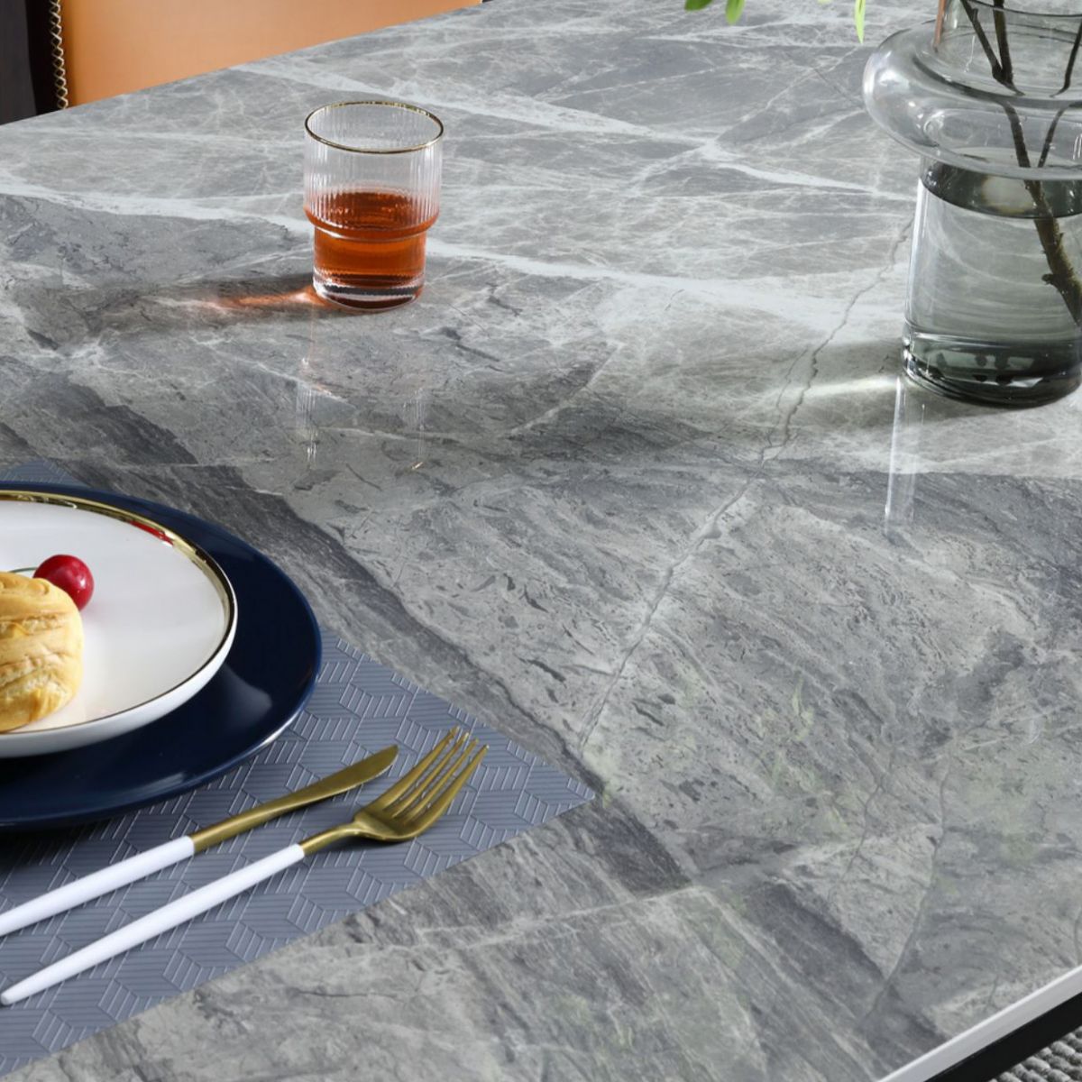 Mid-Century Modern Sintered Stone Table 4 Legs Rectangle Table for Home Clearhalo ' dining_table' 'Dining Tables & Seating' 'Dining Tables' 'furn' 'furn_dining_table' 'Furniture' 'furniture_dining_table' 'Kitchen & Dining Furniture' 'kitchen&dining_furn' 'kitchen' 'kitchen_dining_table' 1200x1200_e07c9016-54ab-449a-93ad-03cf2f58d859