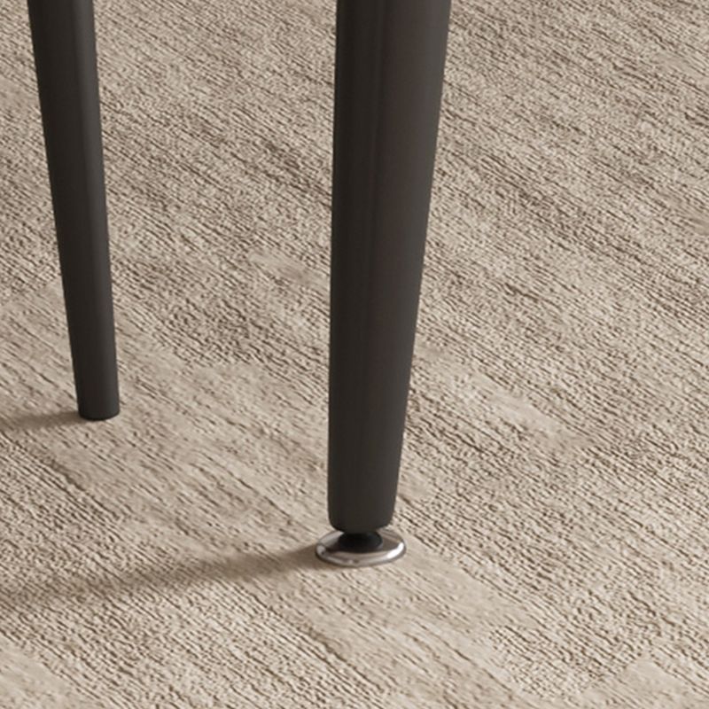 Table à manger moderne à 4 jambes Table rectangle de pierre fritte pour la maison