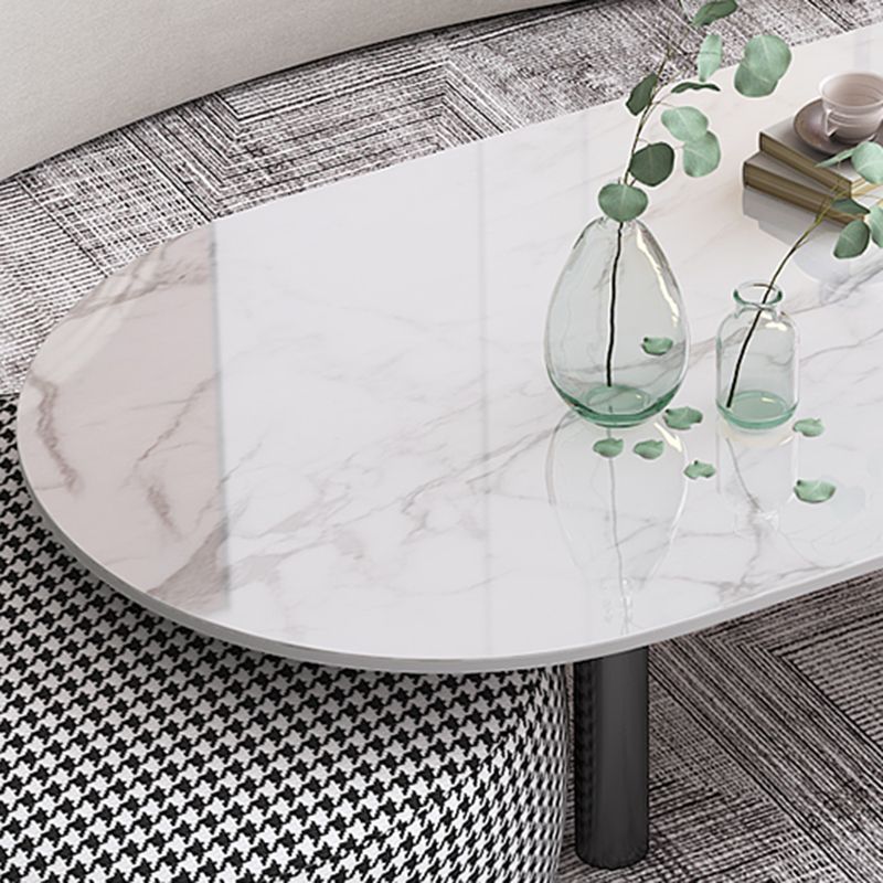 Glam 3 Legs Cocktail Table Oval Coffee Cocktail Table for Living Room Clearhalo 'Coffee & Accent Tables' 'Coffee Tables' 'coffee_tables' 'furn' 'furn_coffee_tables' 'Furniture' 'Living Room Furniture' 1200x1200_e07dc4a1-2cb8-4360-a951-1dcc4c5a65f6