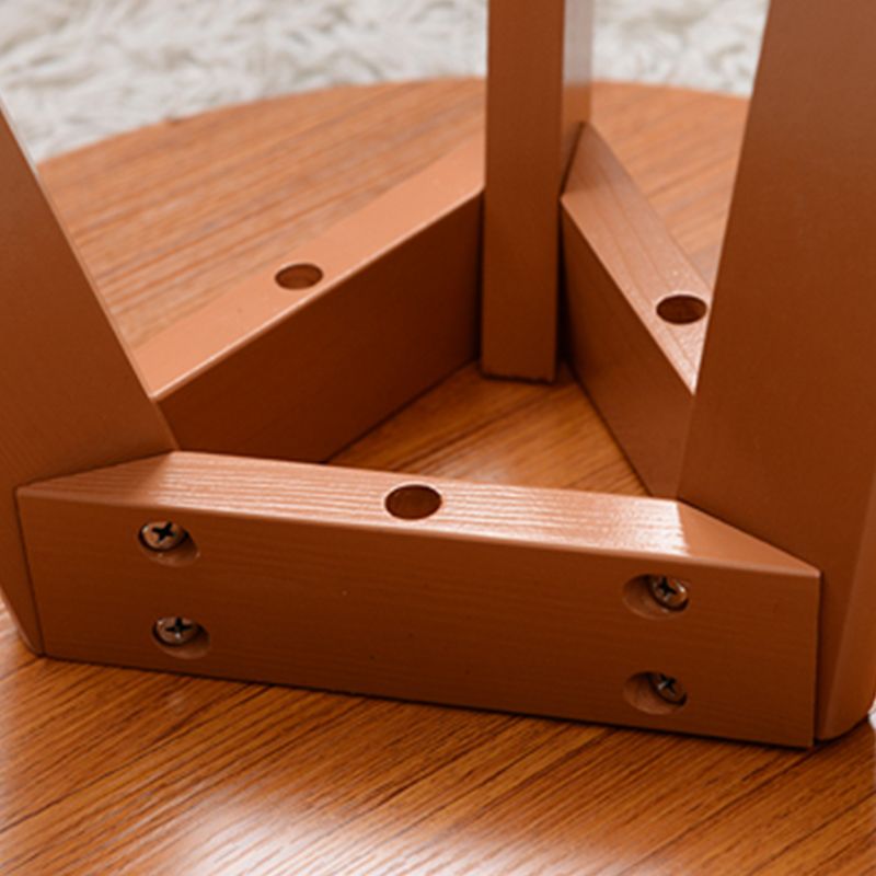 Scandinave 23,6 "/27,5" Table d'appoint en bois rond 3 Table de fin de jambes