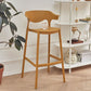 Scandinavian Matte Finish Plastic Barstool Armed Milk Tea Shop Stool Clearhalo 'Bar Furniture' 'Bar Stools' 'bar_stools' 'furn' 'furn_bar_stools' 'Furniture' 'furniture_bar_stools' 'Kitchen & Dining Furniture' 1200x1200_e0805327-8791-4629-9251-bf9d57bda67a