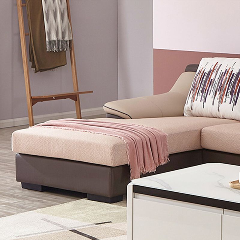 Section des sections contemporaines de 5 places * tissu en chaise et cuir SOPEAU DE RETUATION DU BACK LOBE