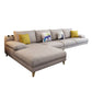 Brown 4-seater Slipcovered Sectional Sofa Pillow Top Arm Sectional Clearhalo 'furn' 'furn_sectionals' 'Furniture' 'Living Room Furniture' 'Sectionals' 1200x1200_e084df78-7a6e-410f-85b1-aa5a017de934