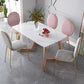 Stone Top Double Pedestal Table Traditional Luxury Rectangle White Dining Table Clearhalo 'Dining Tables & Seating' 'Dining Tables' 'dining_table' 'furn' 'furn_dining_table' 'Furniture' 'furniture_dining_table' 'Kitchen & Dining Furniture' 1200x1200_e085dc7e-0ab6-4d1d-a151-9314d1001677