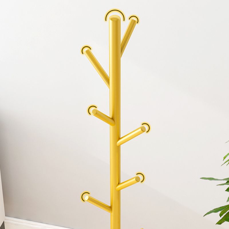 Designer -Metallbeschattierungs -Rack Marmor Bottomattrack mit Hooks Hall Tree