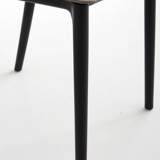 Scandinavian Armless Dining Chairs Plastic Slat Back Side Chairs with Black Legs Clearhalo ' kitchen&dining_furn' 'Dining Chairs' 'Dining Tables & Seating' 'dining_chair' 'Furniture' 'furniture_dining_chair' 'Kitchen & Dining Furniture' 'kitchen' 1200x1200_e086a4bf-dcaf-4324-9220-eb9ca2a91bd9