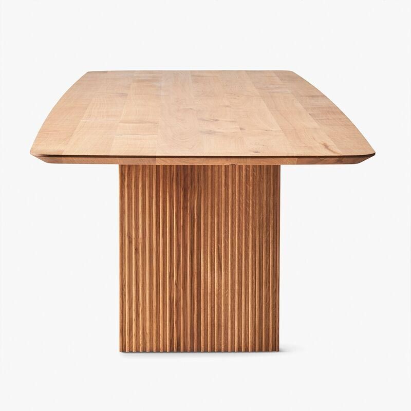 Rectangle Modern Dining Table Double Pedestal Table with Solid Wood Clearhalo 'Dining Tables & Seating' 'Dining Tables' 'dining_table' 'furn' 'furn_dining_table' 'Furniture' 'furniture_dining_table' 'Kitchen & Dining Furniture' 'kitchen' 'kitchen_dining_table' 1200x1200_e086d67d-e1a9-4ab2-a1d4-8bb637b2bf71