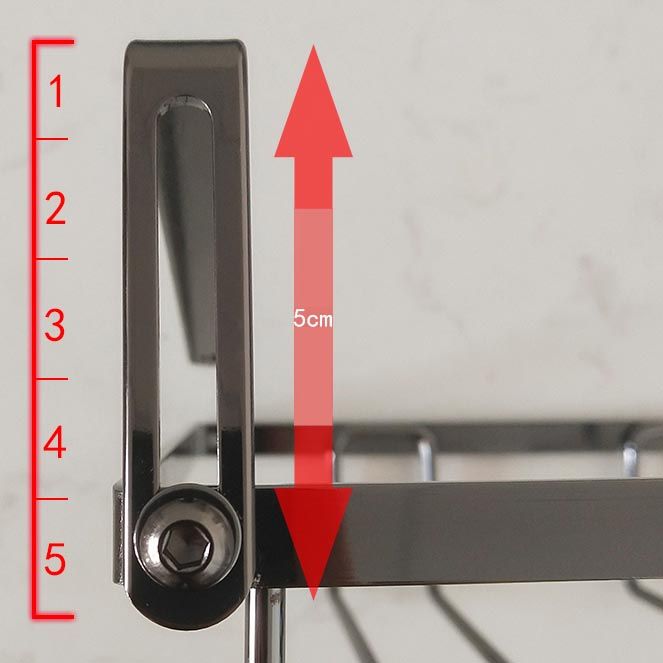 Porta in metallo in metallo di vetro e stampo moderno in vetro e stelo sotto mobile