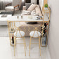 Glam Wine Rack Pub Height Dining Table Double Pedestal Cafe and Break-room Bar Table Clearhalo 'Bar Furniture' 'Bar Tables' 'bar_tables' 'furn' 'furn_bar_tables' 'Furniture' 'furniture_bar_tables' 'Kitchen & Dining Furniture' 1200x1200_e08a80af-3047-4bce-8e0a-5da59411a0c0