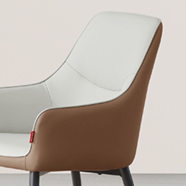 Modern Style Dining Chair Leather Low Back Side Chair for Dining Room Clearhalo 'Dining Chairs' 'Dining Tables & Seating' 'dining_chair' 'furn' 'furn_dining_chair' 'Furniture' 'Kitchen & Dining Furniture' 1200x1200_e08adcfc-ef8a-4cd8-a332-417d0151aecd