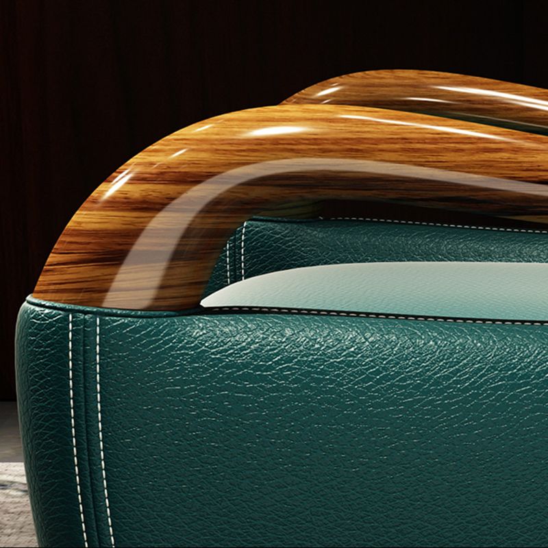 Traditional Wood Living Room Armchair Real Aniline Leather Accent Armchair Clearhalo 'Accent Chairs' 'accent_chairs' 'Chairs & Seating' 'furn' 'furn_accent_chairs' 'Furniture' 'Living Room Furniture' 1200x1200_e08cf3e0-86c4-4693-80a9-47ac8fee21e5