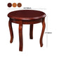 Traditional Round Side Table Minimalist Wood Sofa Corner Table