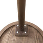 Solid Wood Round Side End Table Rustic 3 Legs End Slide Table
