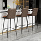 Modern Leather Bar Stool Upholstered Counter Stool for Bristol