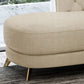 Chaise longue moderna imbottita con braccioli arrotolati