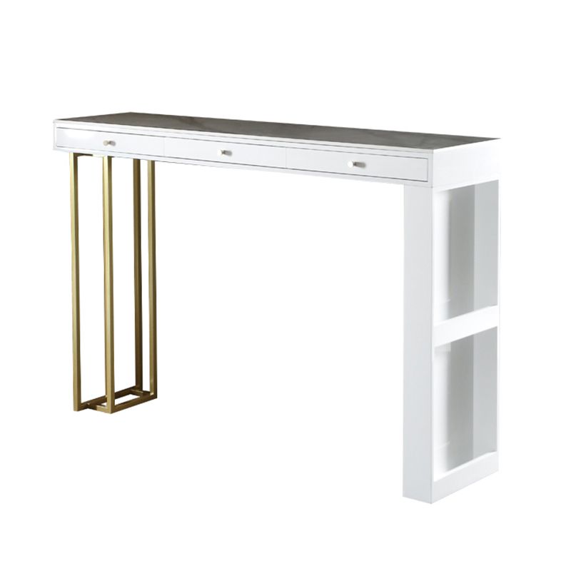 Tavolo da pranzo accento in pietra e metallo