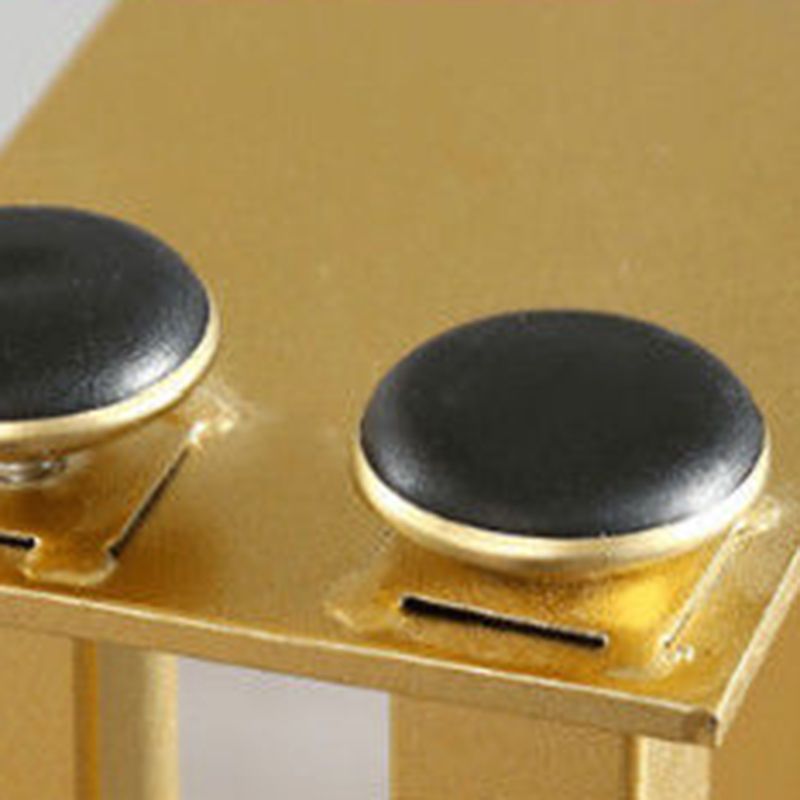 Glam Bartafel van gesinterd steen Metalen basis Bartafel voor keukenwoonkamer