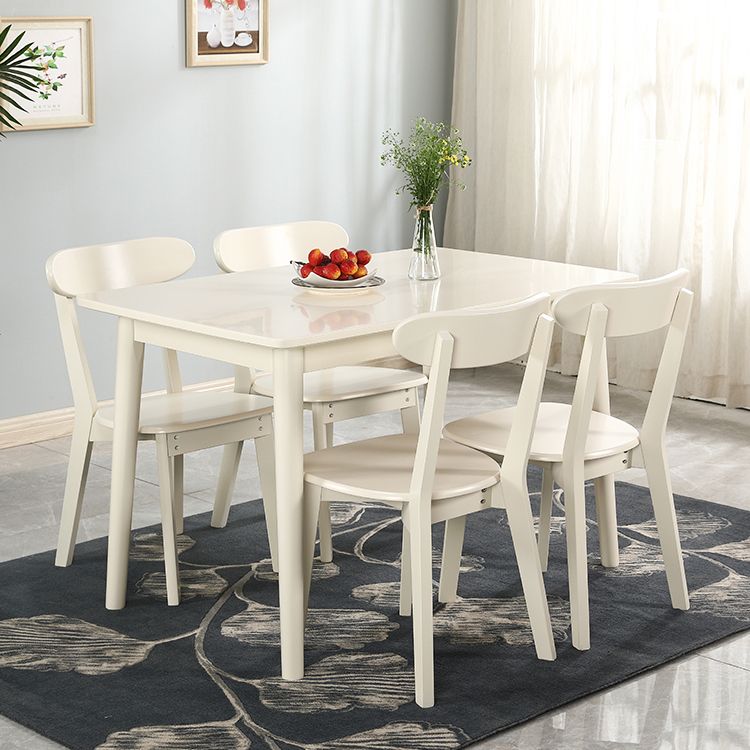 Contemporary Solid Wood Standard Dining Table Rectangle Shape Dining Table for Kitchen Clearhalo ' dining_table' 'Dining Tables & Seating' 'Dining Tables' 'furn' 'furn_dining_table' 'Furniture' 'furniture_dining_table' 'Kitchen & Dining Furniture' 'kitchen&dining_furn' 'kitchen' 'kitchen_dining_table' 1200x1200_e096381f-90b3-4293-abfe-525944f3980f