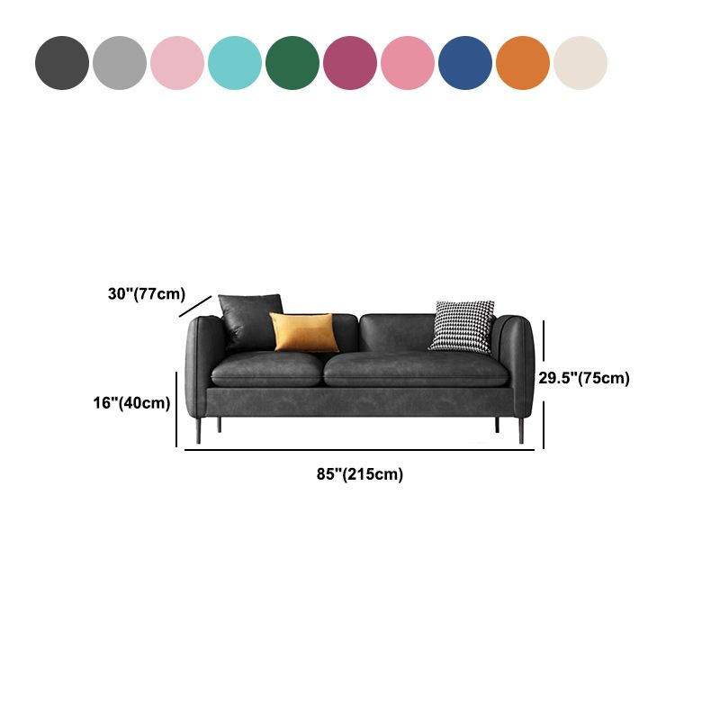 Dofa de brazo cuadrado contemporáneo con almacenamiento 30.31 "de ancho 29.52" alto