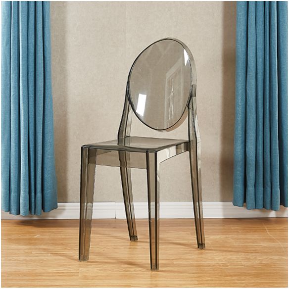 Contemporary Modern Acrylic Dining Room Side Chair Open Back Chair Clearhalo ' kitchen&dining_furn' 'Dining Chairs' 'Dining Tables & Seating' 'dining_chair' 'furn' 'furn_dining_chair' 'Furniture' 'furniture_dining_chair' 'Kitchen & Dining Furniture' 'kitchen' 1200x1200_e0982359-24ae-42cb-b12f-f63a52d98897