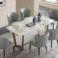 Metal Modern Rectangle Dining Table Sintered Stone Table for Dining Room Clearhalo ' dining_table' 'Dining Tables & Seating' 'Dining Tables' 'Furniture' 'furniture_dining_table' 'Kitchen & Dining Furniture' 'kitchen&dining_furn' 'kitchen' 'kitchen_dining_table' 1200x1200_e09a6063-6c66-4f85-992d-cc51451103ff