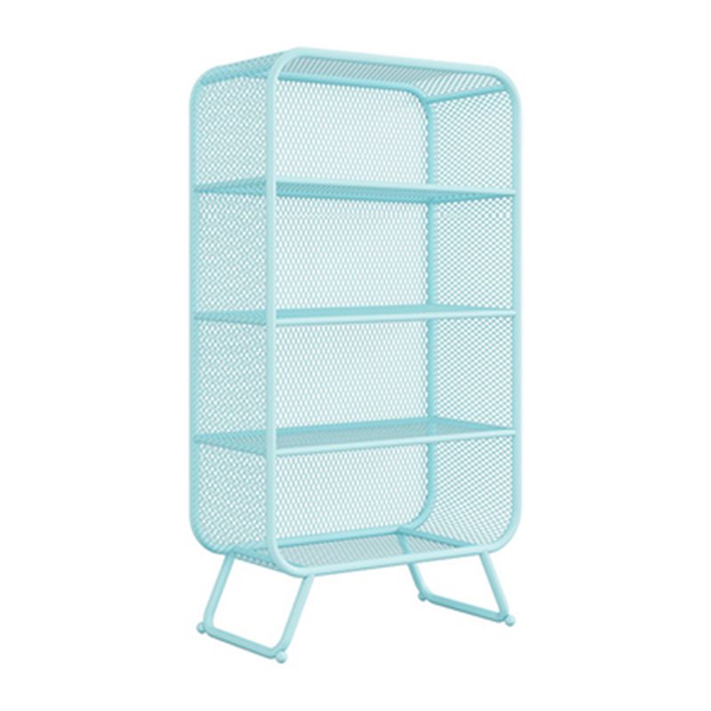 Glam Closed Back Bookcase Metal Standard Bookshelf with Shelves Clearhalo 'Bookcases' 'furn' 'furn_bookcases' 'Furniture' 'Office Furniture' 1200x1200_e09ab7e9-e8f2-4bb0-b3f4-20f57ef47453