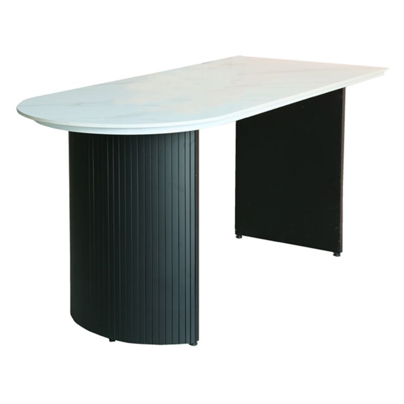 Irregular Sintered Stone Dining Table Modern Island Table with Double Pedestal for Restaurant Clearhalo ' dining_table' 'Dining Tables & Seating' 'Dining Tables' 'furn' 'furn_dining_table' 'Furniture' 'furniture_dining_table' 'Kitchen & Dining Furniture' 'kitchen&dining_furn' 'kitchen' 'kitchen_dining_table' 1200x1200_e09acb87-a584-450f-bd63-a497d9a7e1b6