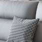 Nordic Cushions Stationary Sectional Faux Leather Living Room Pillow Top Arm Seating
