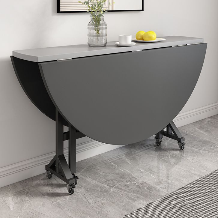 47'' Foldable Artificial Wooden Dining Table Extendable Round Table with Trestle Base Clearhalo ' dining_table' 'Dining Tables & Seating' 'Dining Tables' 'furn' 'furn_dining_table' 'Furniture' 'furniture_dining_table' 'Kitchen & Dining Furniture' 'kitchen&dining_furn' 'kitchen' 'kitchen_dining_table' 1200x1200_e09b6abd-e28b-44d5-966e-fcc52d396c3e