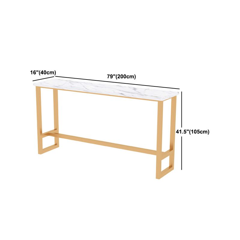 1/2/5 pezzi tavolo da barra di ferro moderno set rettangolo in legno ingegnerizzato set con poggiapiedi