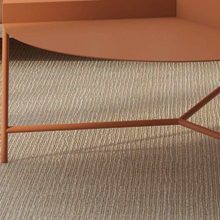 Mid-Century Modern Iron Cocktail Table with 3 Metal Legs and Round Top Clearhalo 'Coffee & Accent Tables' 'Coffee Tables' 'coffee_tables' 'furn' 'furn_coffee_tables' 'Furniture' 'Living Room Furniture' 1200x1200_e09d1ac5-1e48-44ed-97dc-969a5373ea33