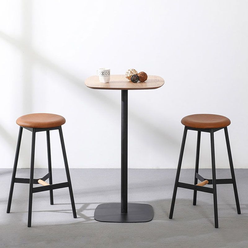 Industrial Style Bar Table Wood and Metal Pub Table- 41"H X 24"W Clearhalo 'Bar Furniture' 'Bar Tables' 'bar_tables' 'furn' 'furn_bar_tables' 'Furniture' 'furniture_bar_tables' 'Kitchen & Dining Furniture' 'kitchen&dining_furn' 'kitchen' 1200x1200_e09e2230-6986-4ac2-afe5-5c20d1887069
