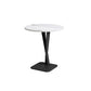 Modern Style Black Metal Iron Base Grey/black/white Slate Top Round Side Table